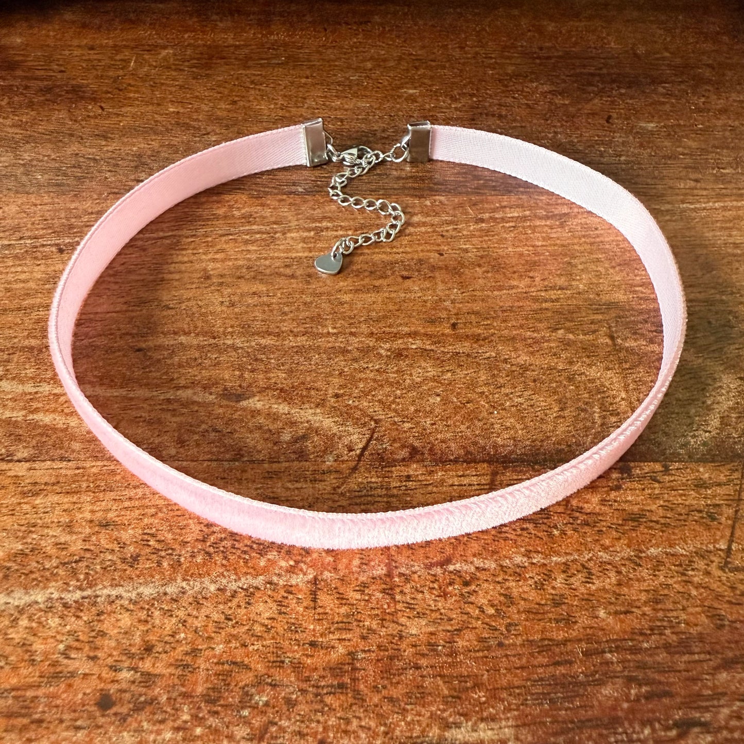 Blush Rose Velvet Choker Necklace