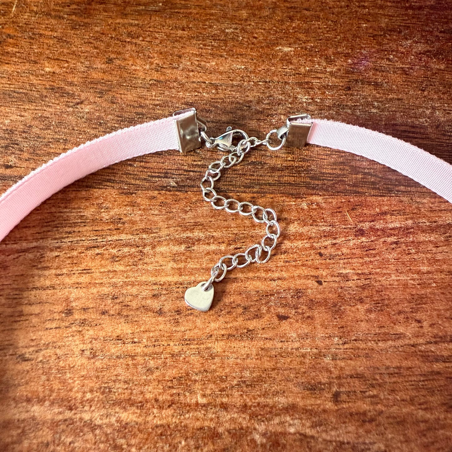 Blush Rose Velvet Choker Necklace