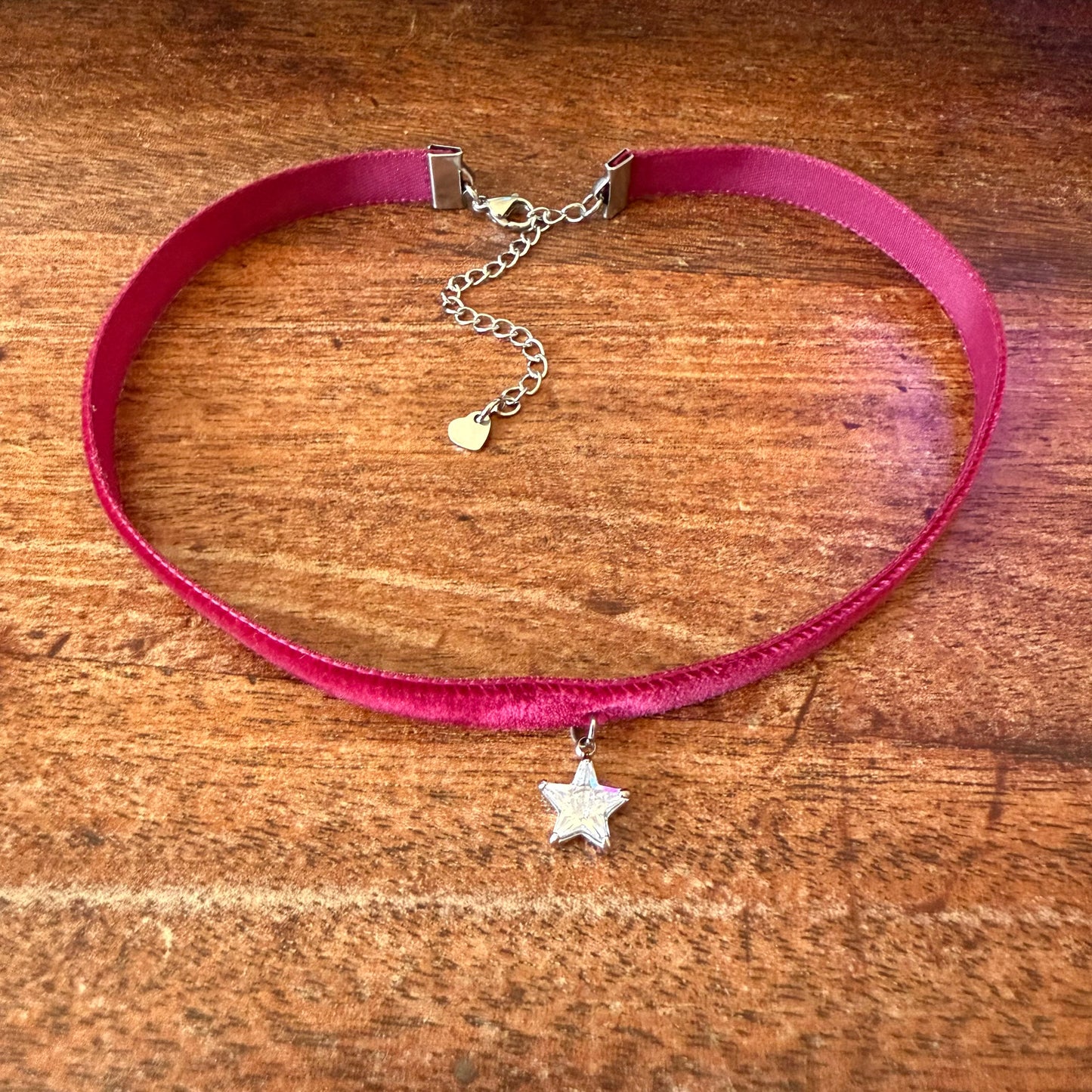Limited Edition: Cubic Zirconia Star Velvet Choker Necklace