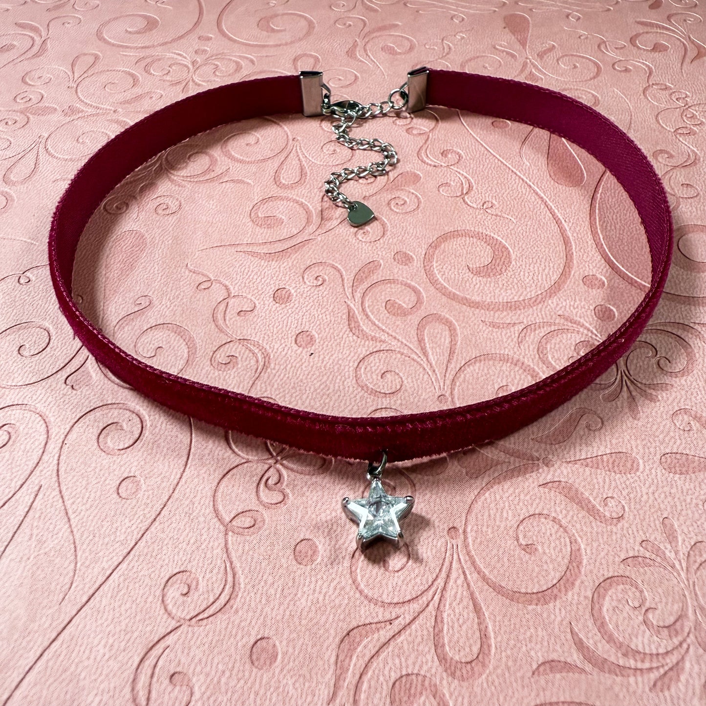 Limited Edition: Cubic Zirconia Star Velvet Choker Necklace