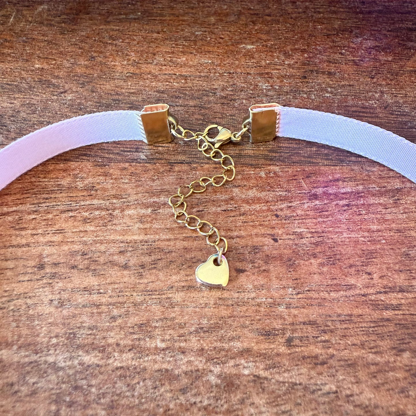 Blush Rose Velvet Choker Necklace