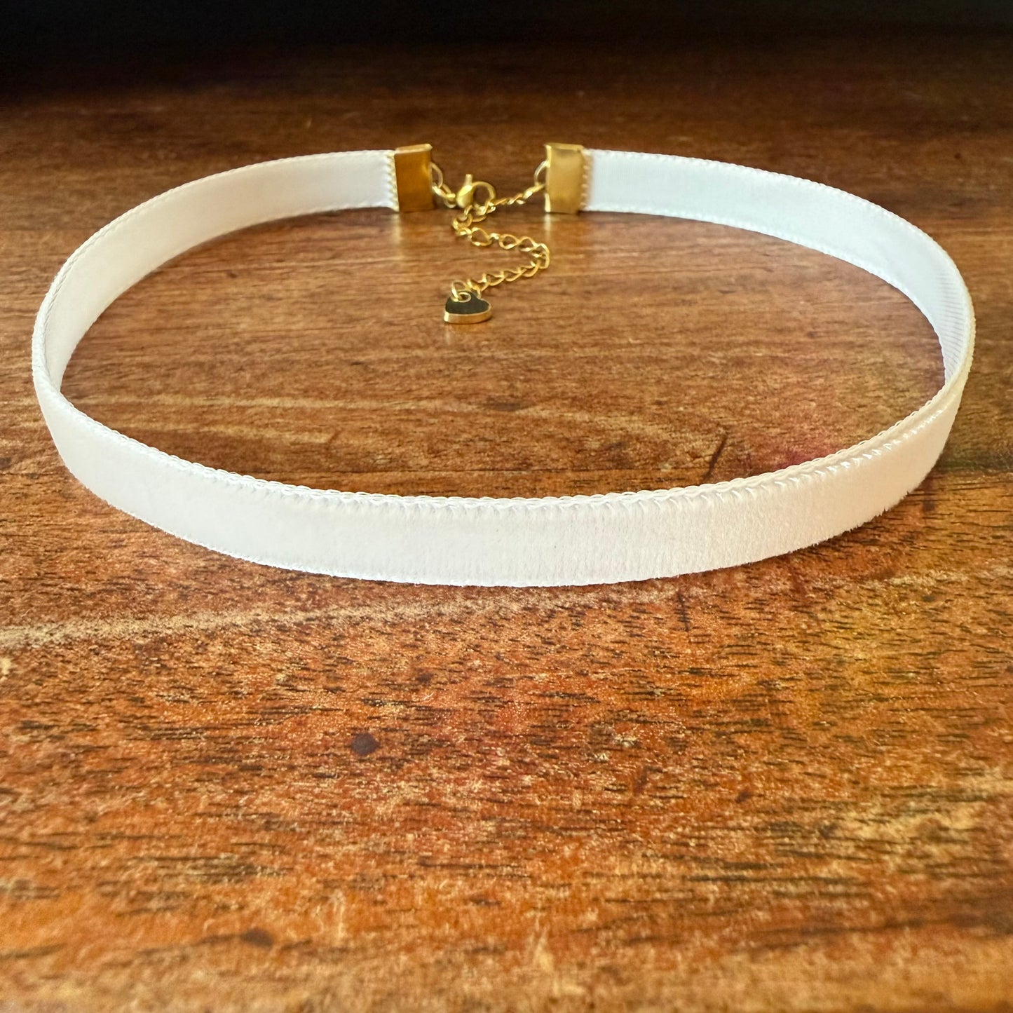 Light Pink Velvet Choker Necklace