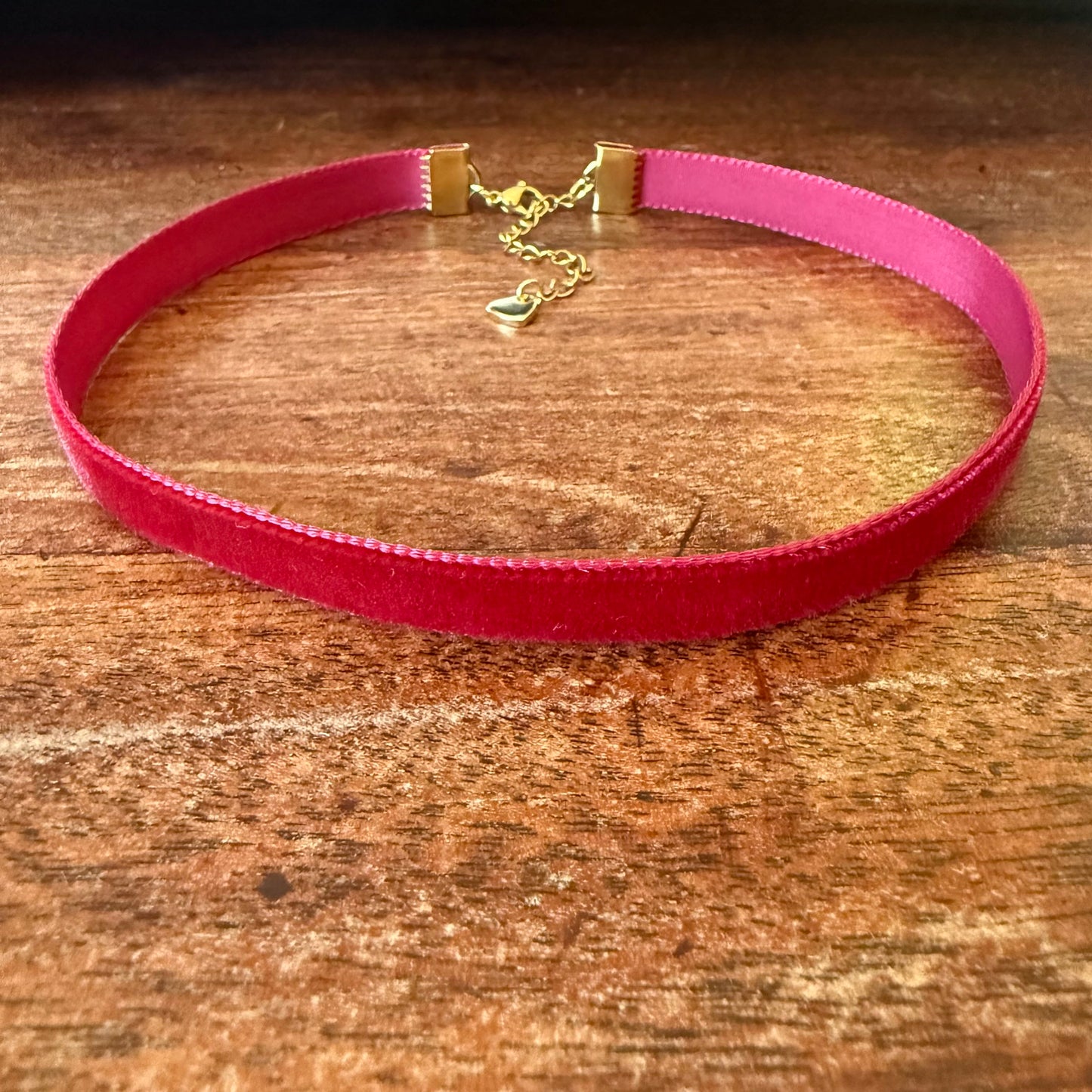 Merlot Red Velvet Choker Necklace