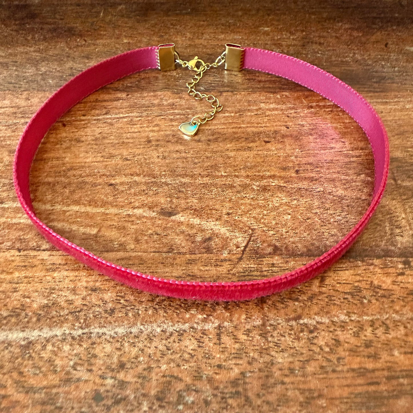 Merlot Red Velvet Choker Necklace
