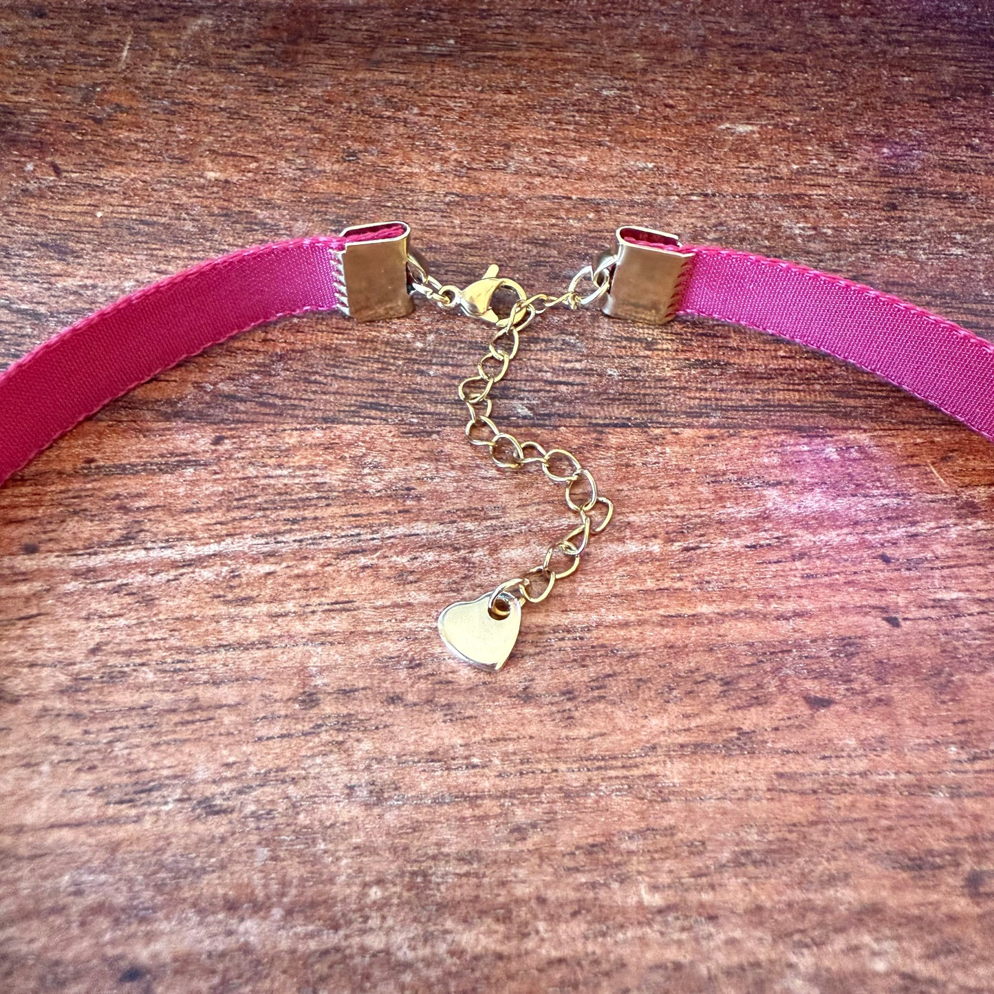 Merlot Red Velvet Choker Necklace