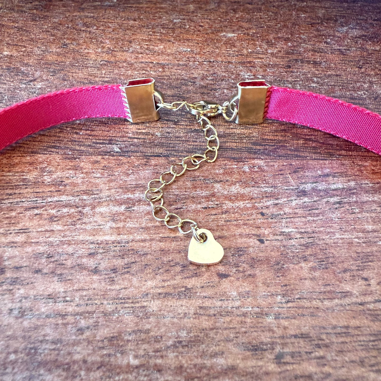 Scarlet Red Velvet Choker Necklace