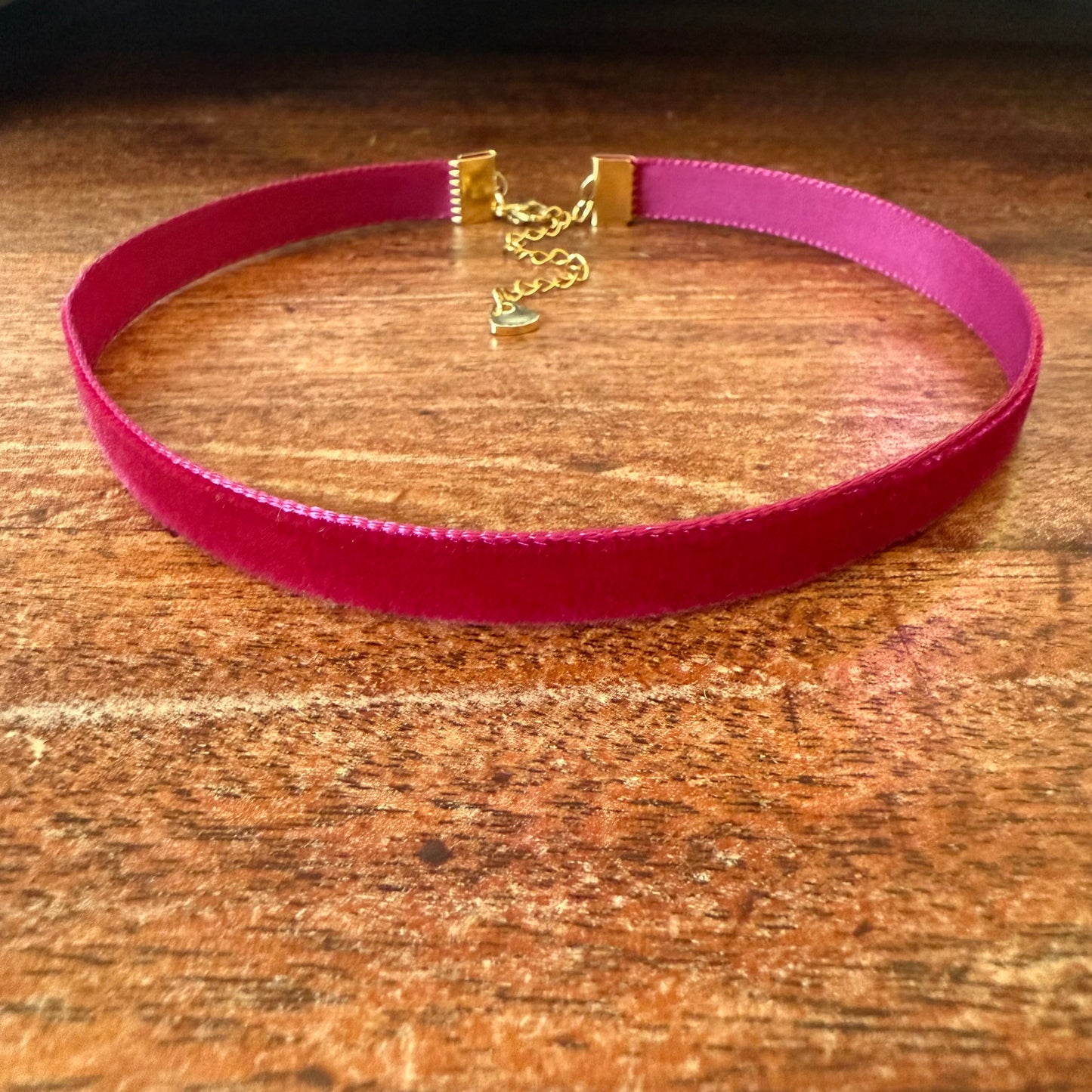 Wine Red Velvet Choker Necklace