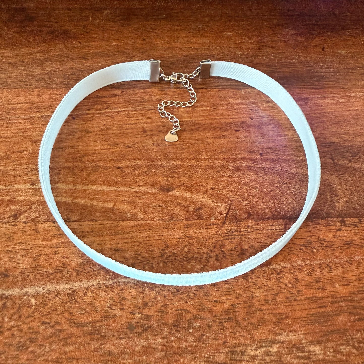 Light Blue Velvet Choker Necklace
