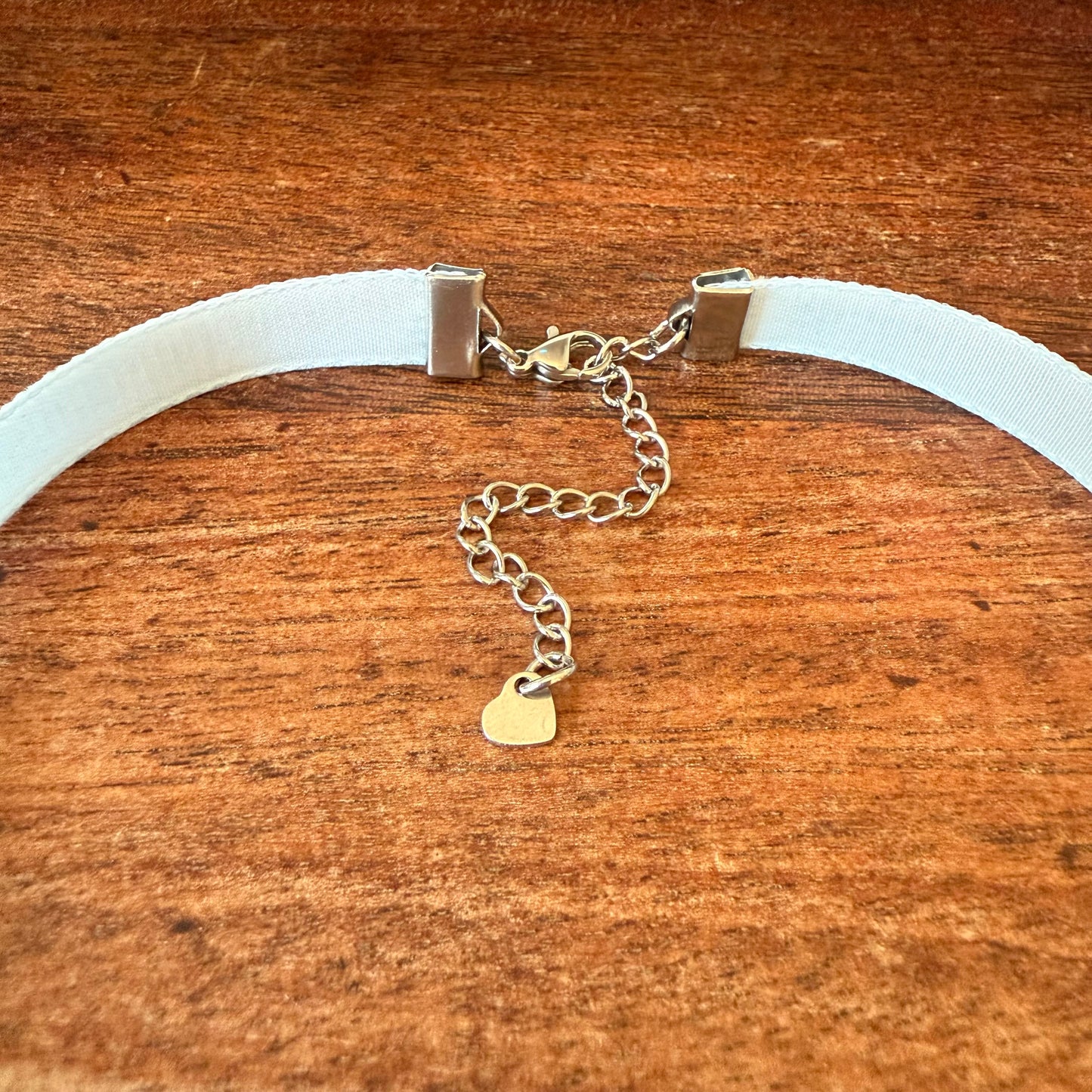 Light Blue Velvet Choker Necklace