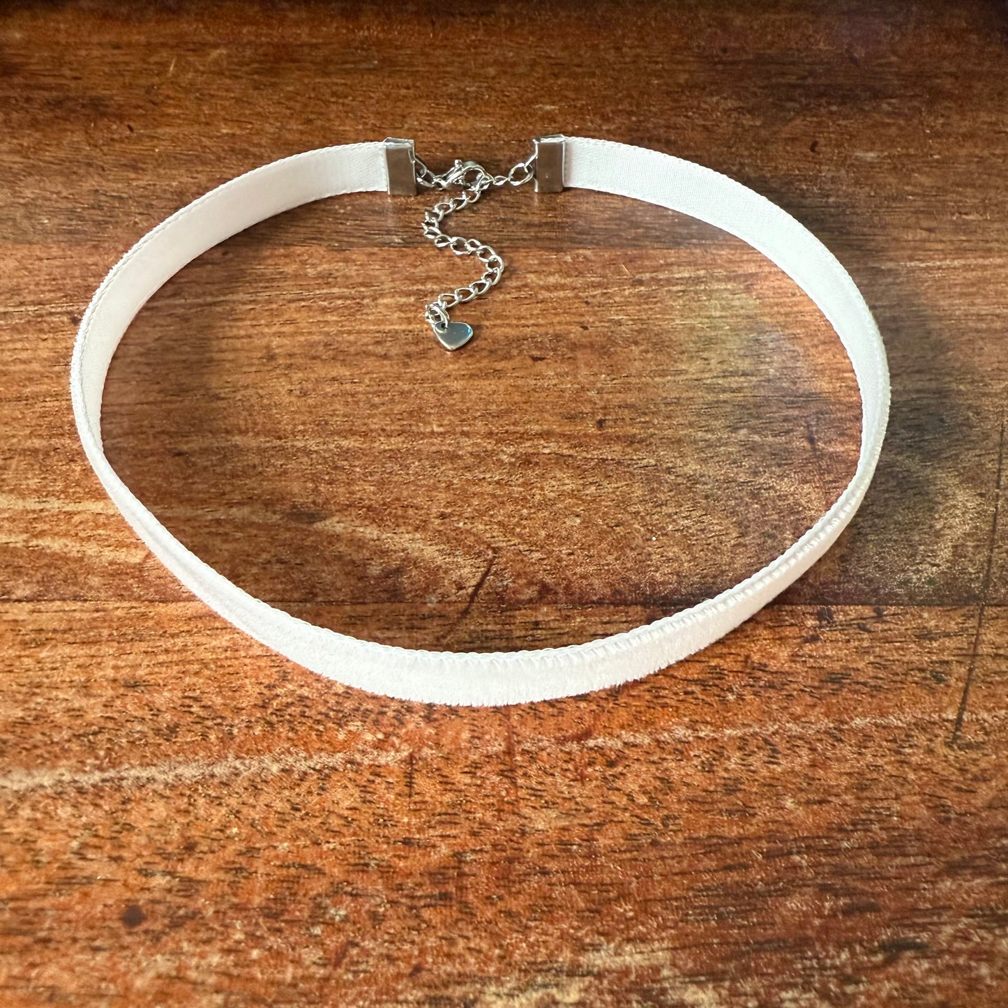 Light Pink Velvet Choker Necklace