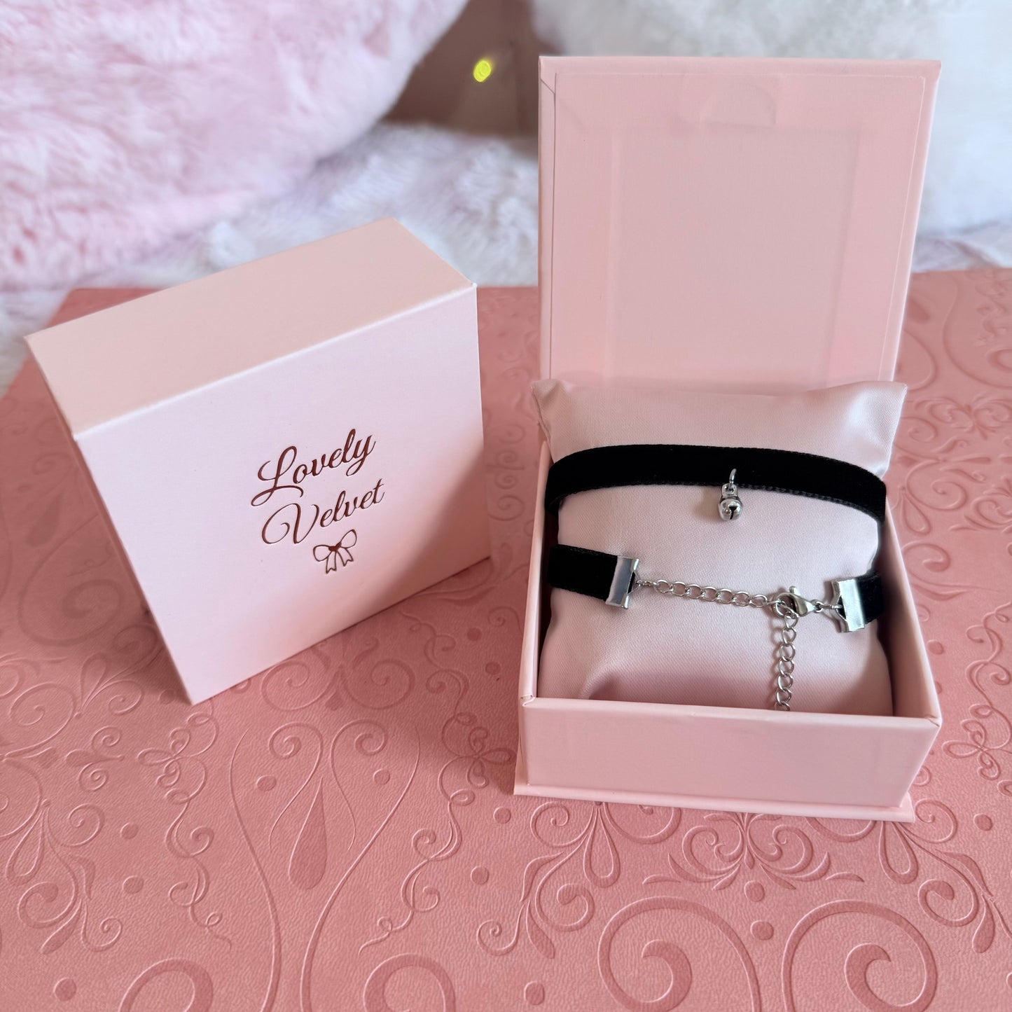 Tiny Bell Velvet Choker Necklace