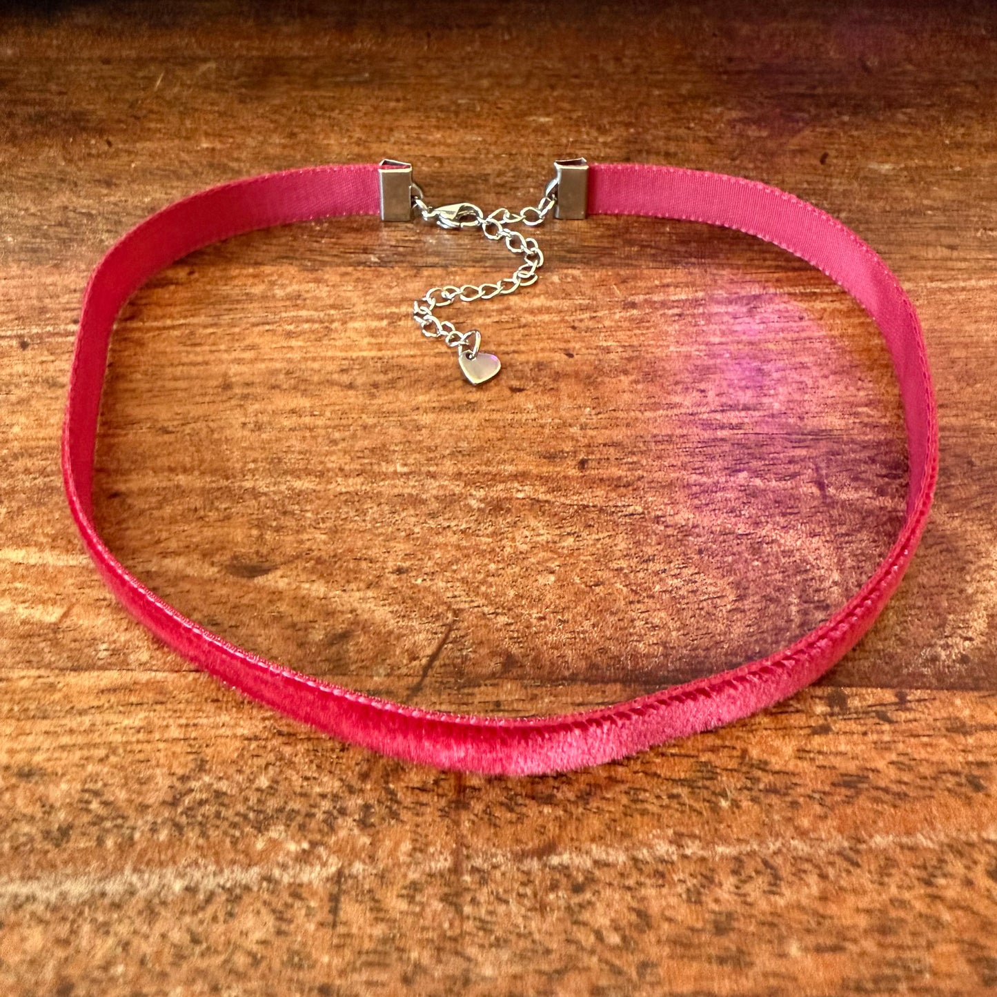 Merlot Red Velvet Choker Necklace