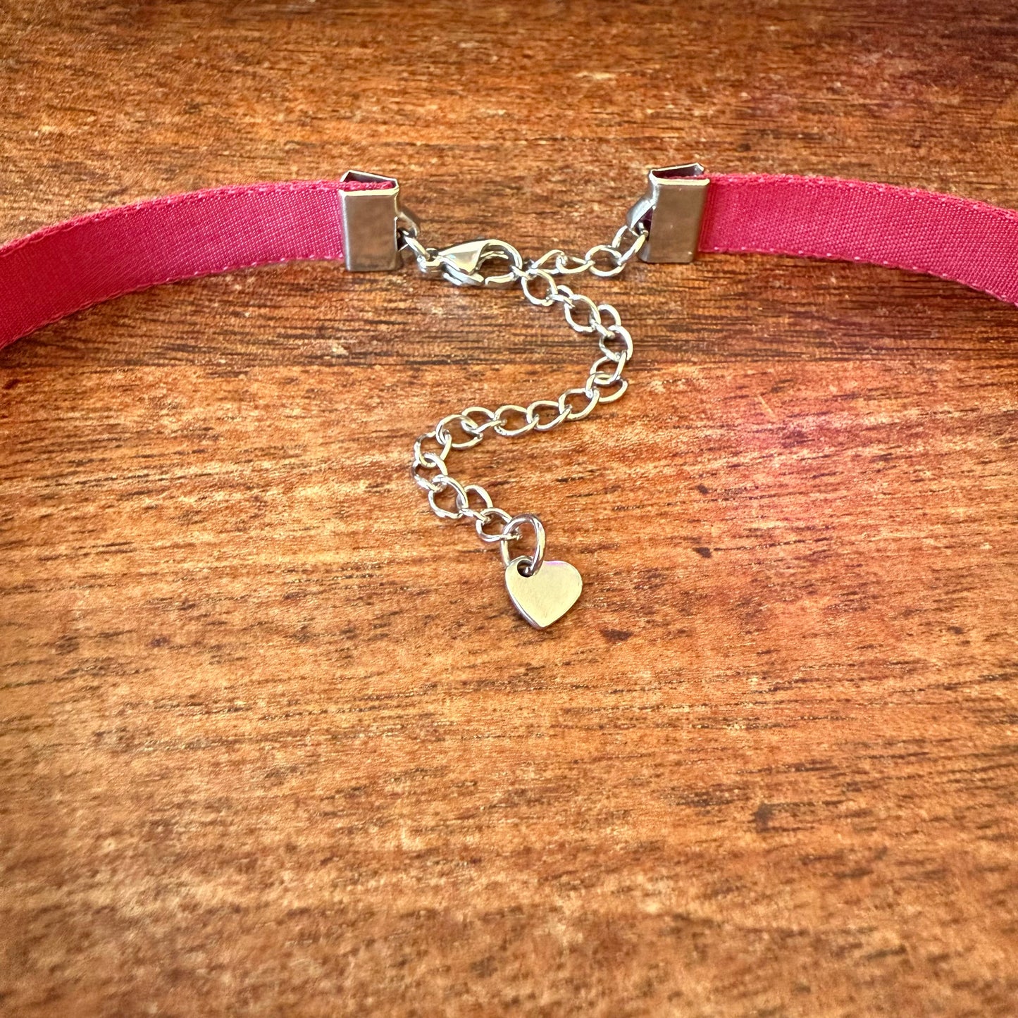Merlot Red Velvet Choker Necklace