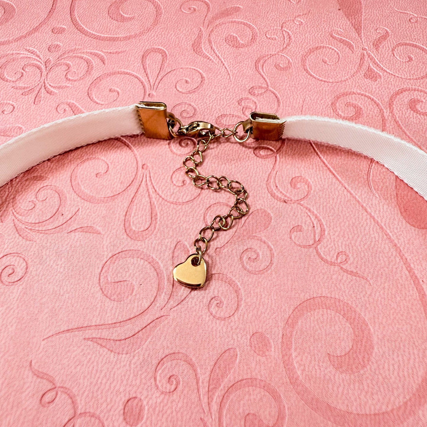 White Butterfly Velvet Choker Necklace
