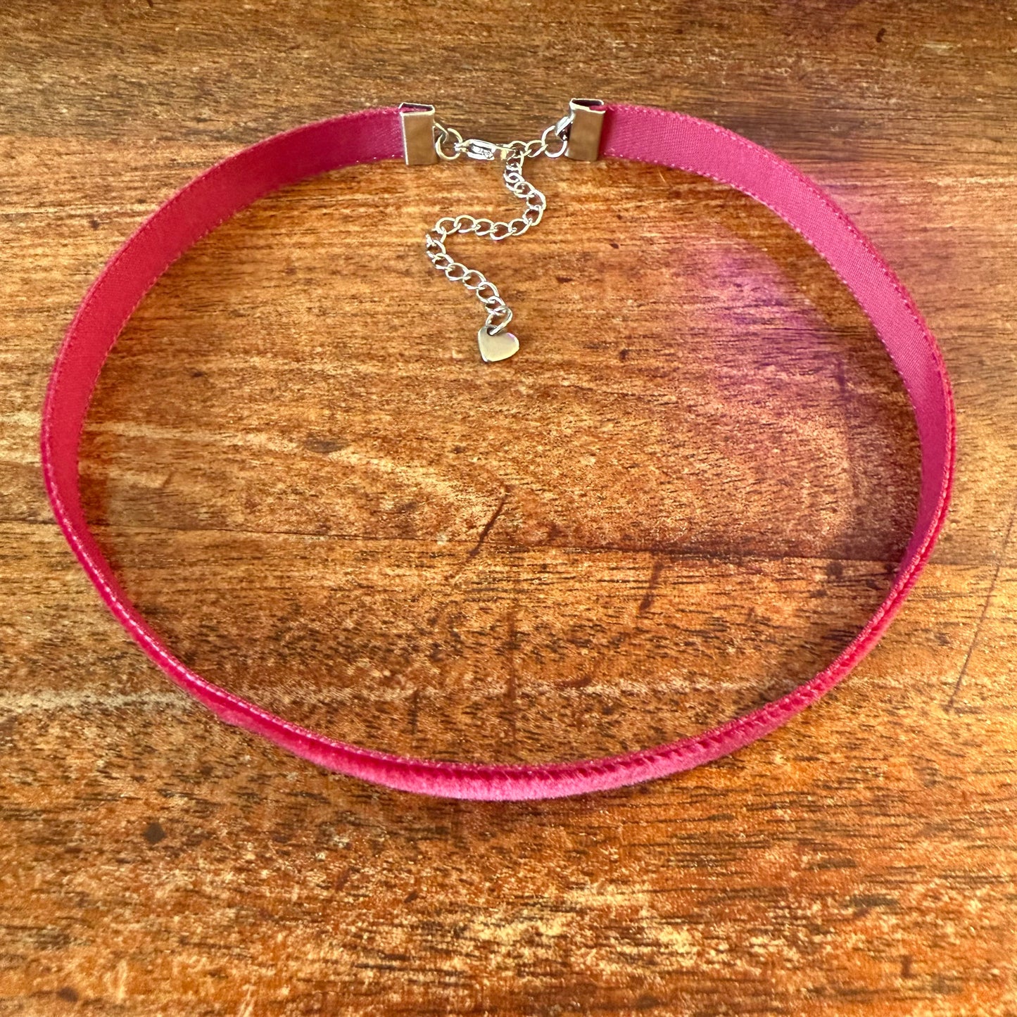 Wine Red Velvet Choker Necklace