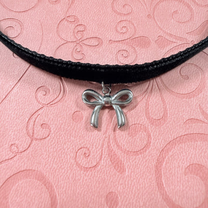 Bow Velvet Choker Necklace