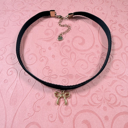Bow Velvet Choker Necklace