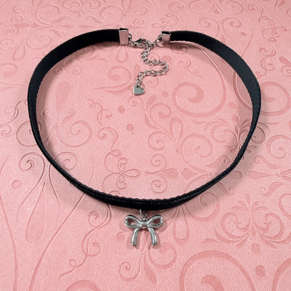Bow Velvet Choker Necklace