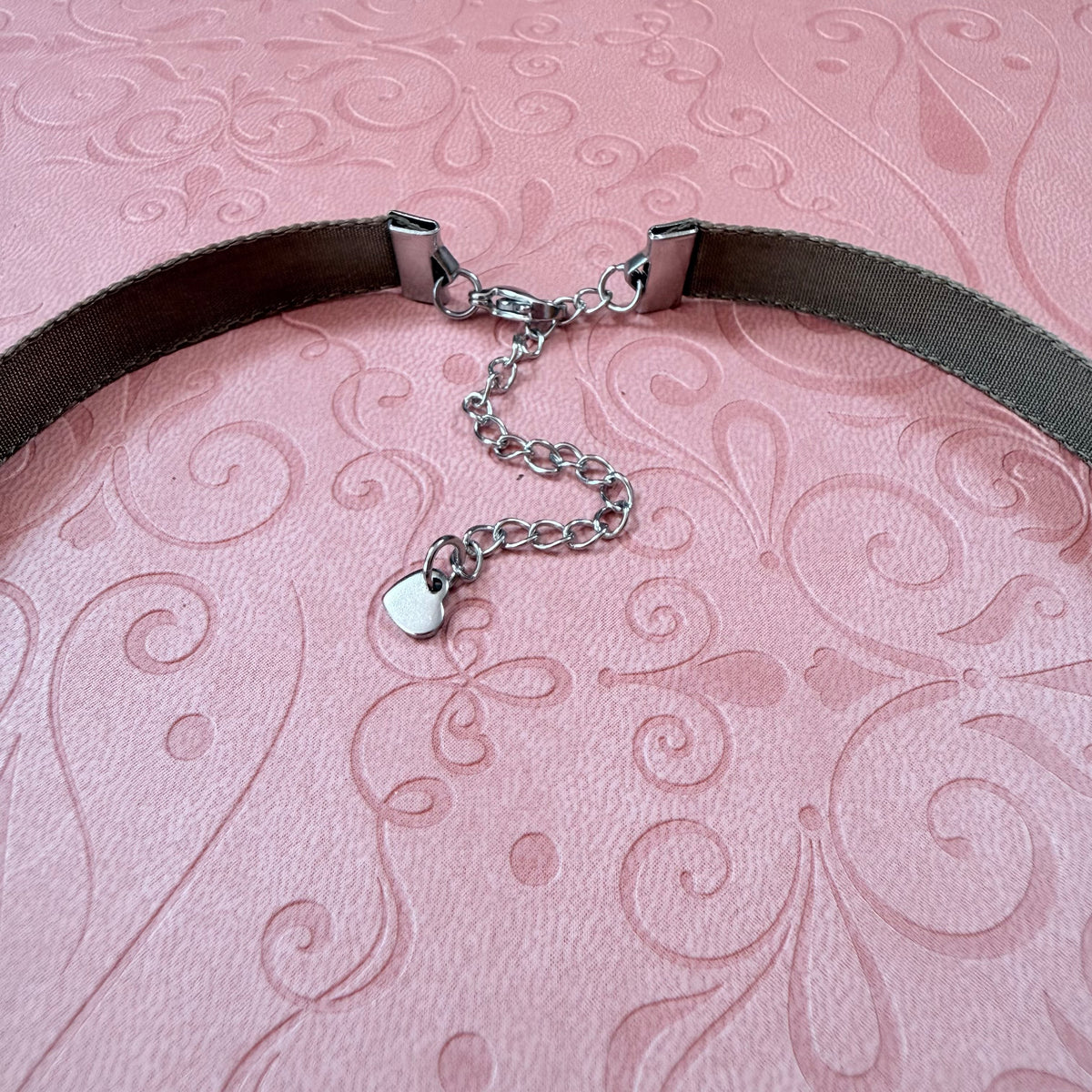 Chocolate Brown Velvet Choker Necklace