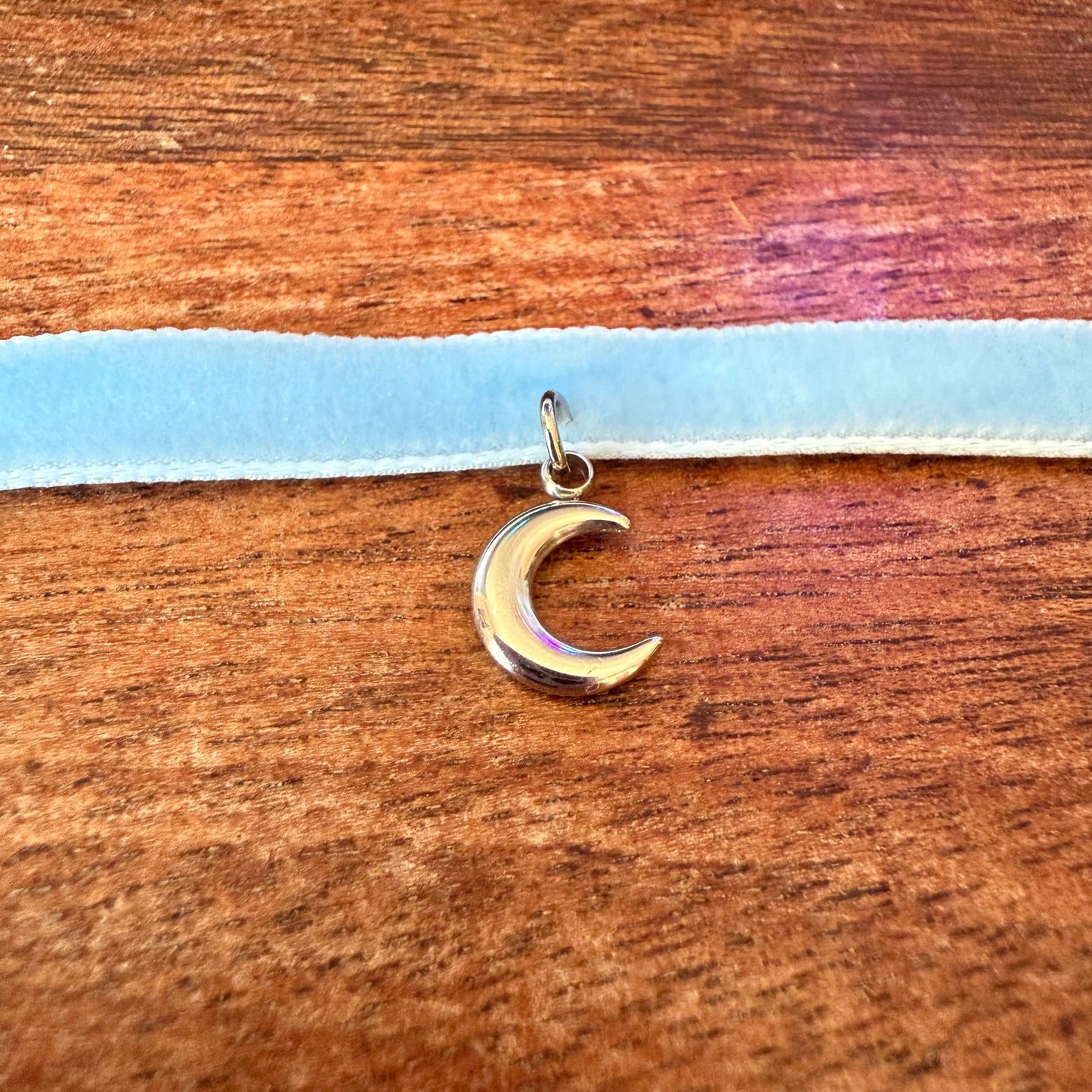 Crescent Moon Velvet Choker Necklace