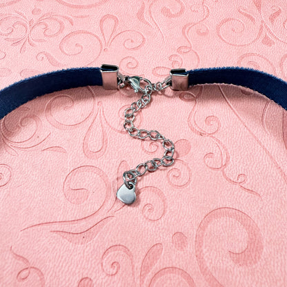 Limited Edition: Crystal Drop Velvet Choker Necklace