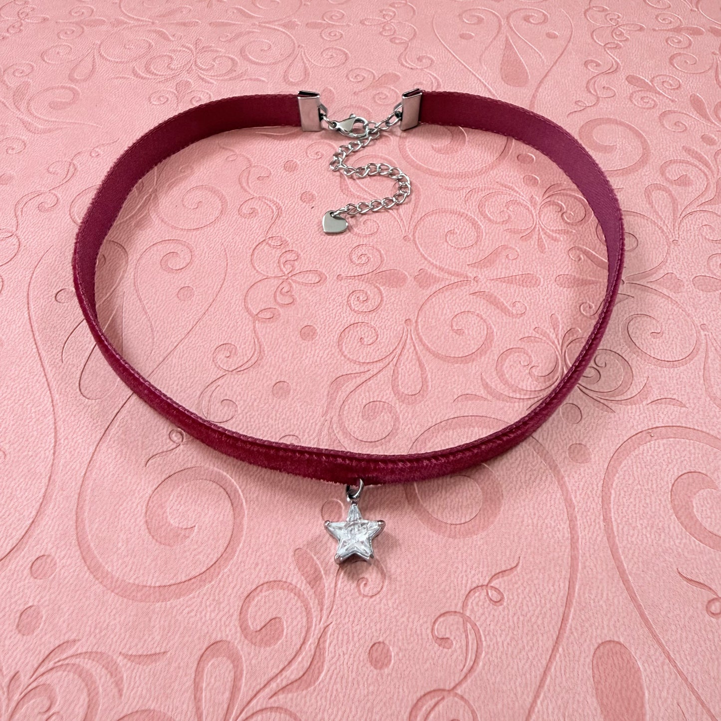 Limited Edition: Cubic Zirconia Star Velvet Choker Necklace