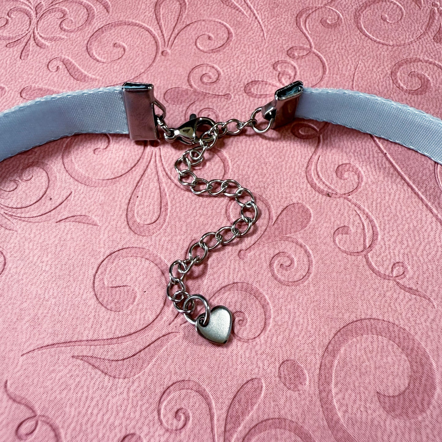 Cubic Zirconia Snowflake Velvet Choker Necklace