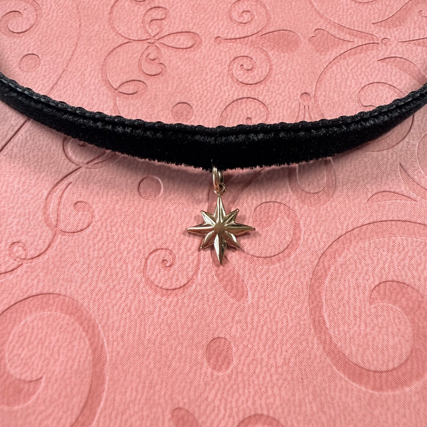 Starburst Velvet Choker Necklace