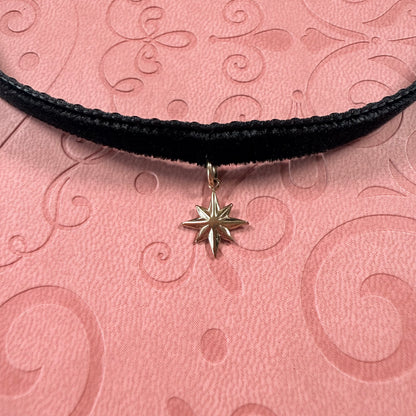 Starburst Velvet Choker Necklace