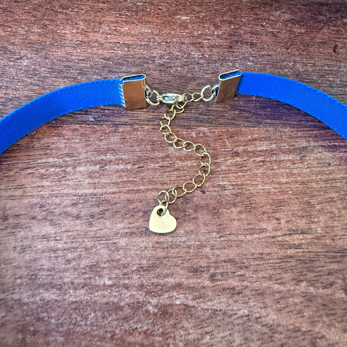 Royal Blue Velvet Choker Necklace