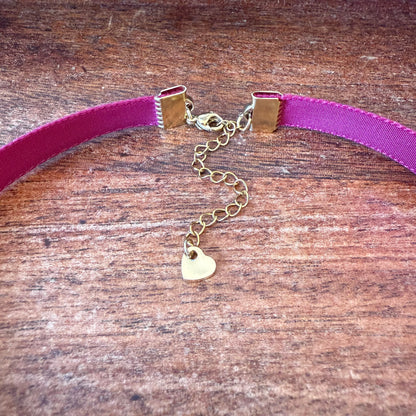 Wine Red Velvet Choker Necklace