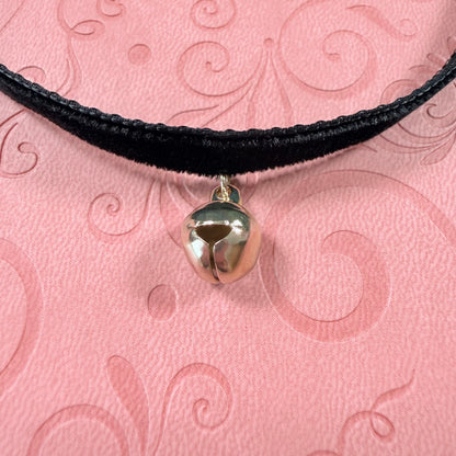 Large Bell Velvet Choker Necklace