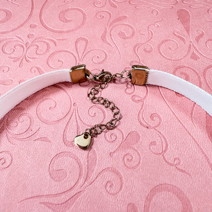 Lavender Mist Butterfly Velvet Choker Necklace