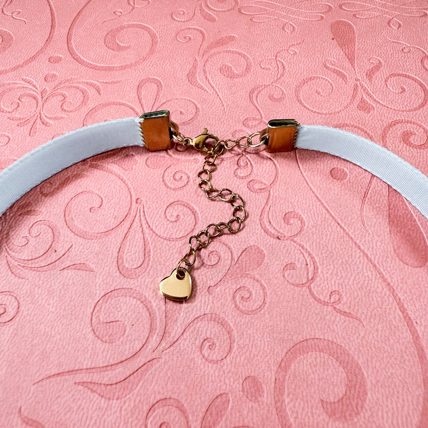 Light Blue Butterfly Velvet Choker Necklace