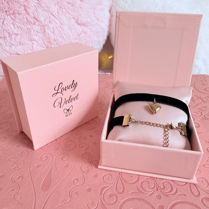 Heart Velvet Choker Necklace
