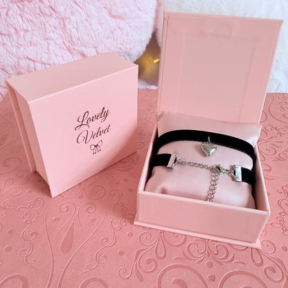 Heart Velvet Choker Necklace