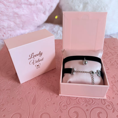 Small Bell Velvet Choker Necklace