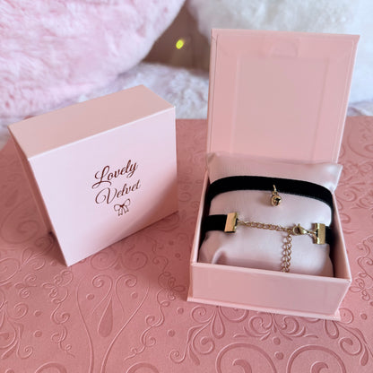 Small Bell Velvet Choker Necklace