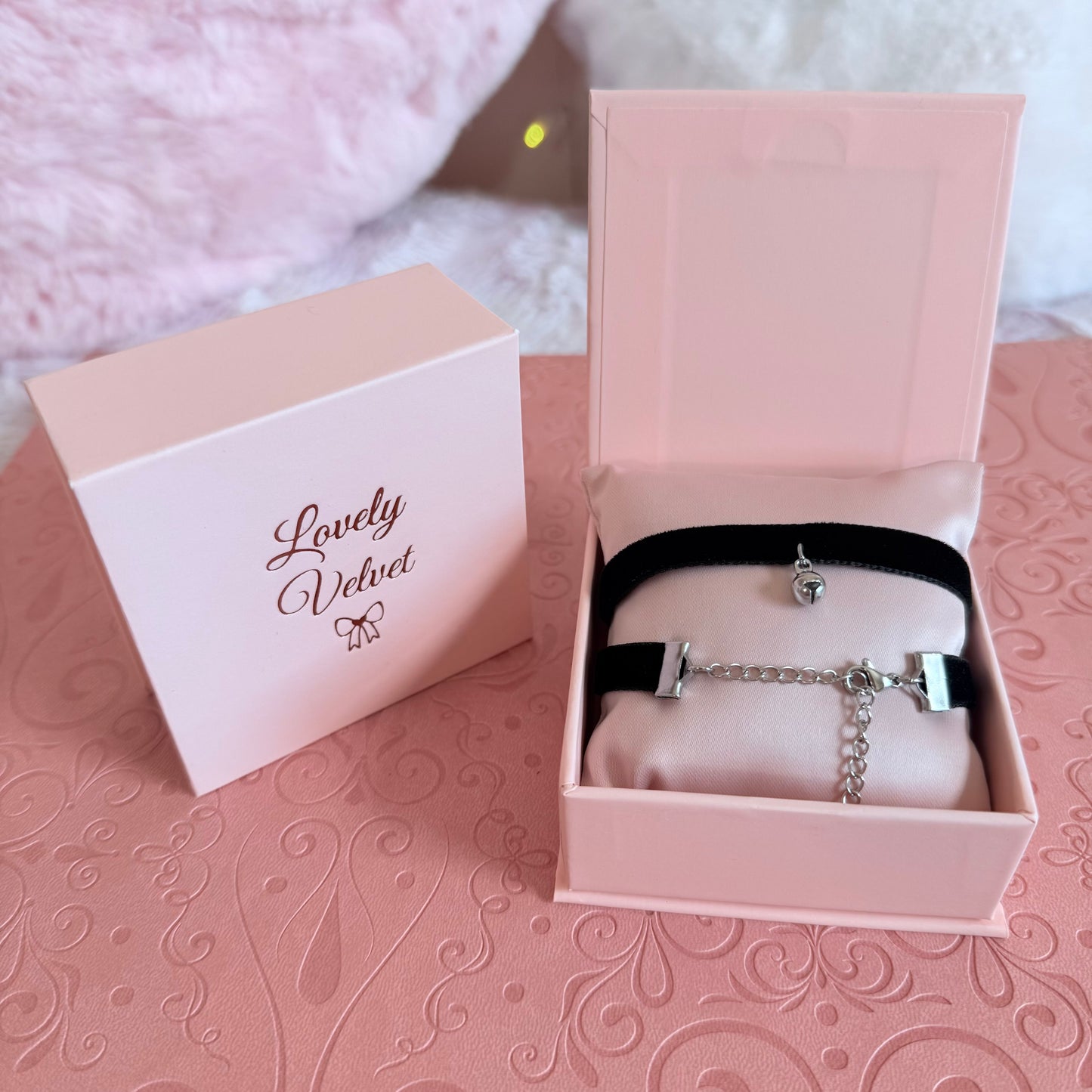 Small Bell Velvet Choker Necklace
