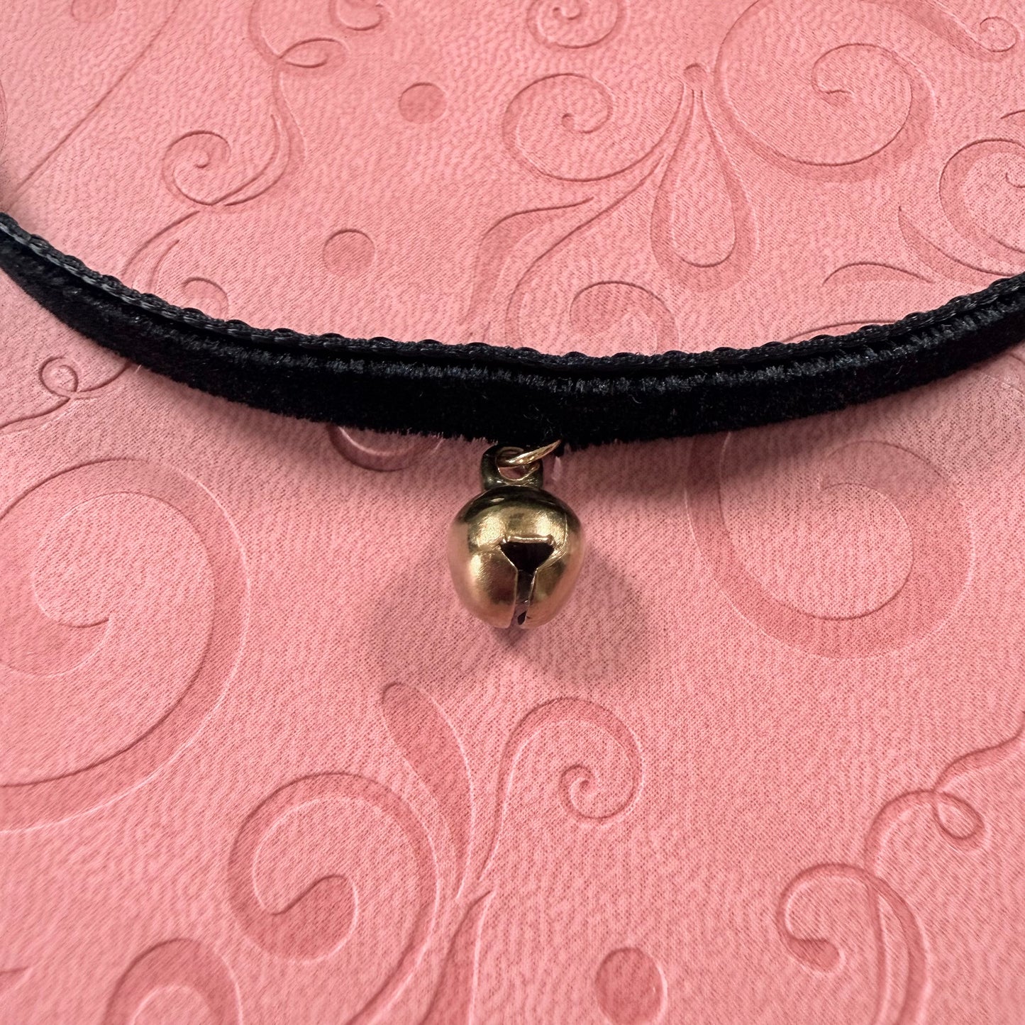 Small Bell Velvet Choker Necklace