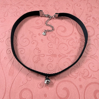 Small Bell Velvet Choker Necklace
