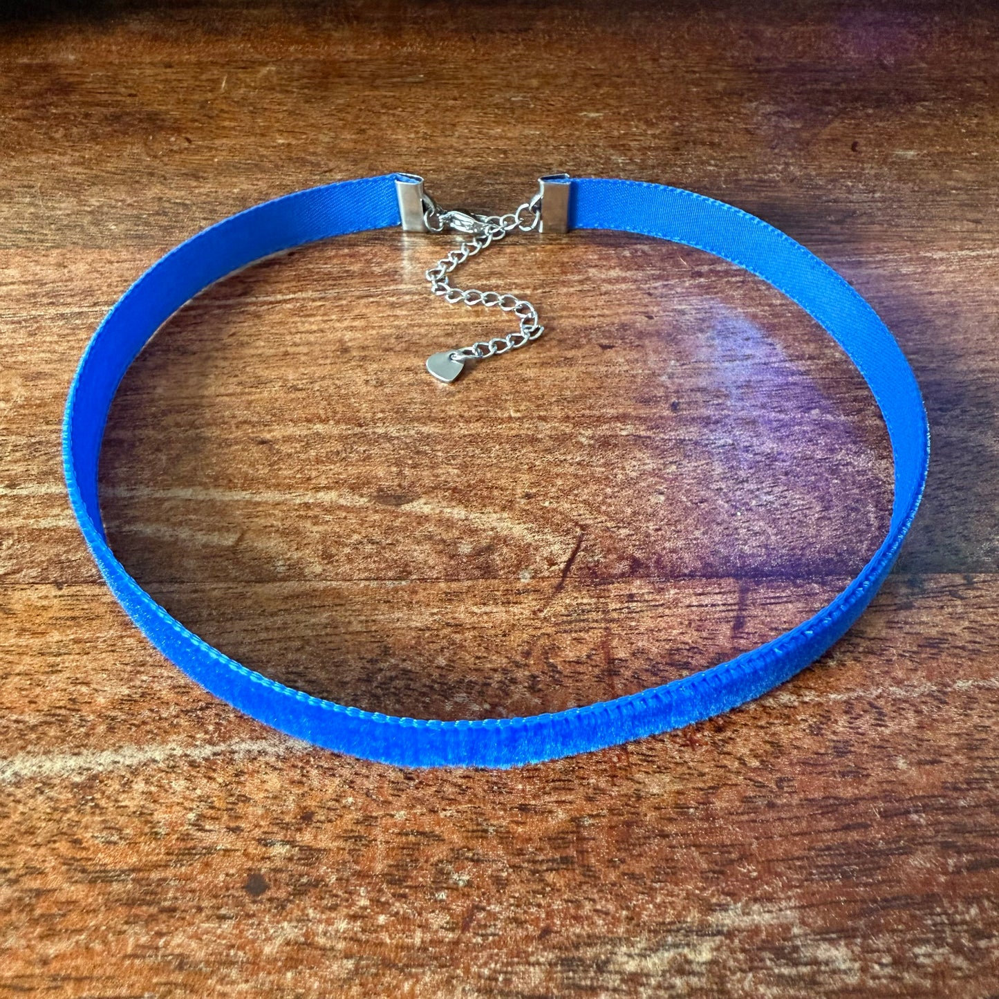 Royal Blue Velvet Choker Necklace