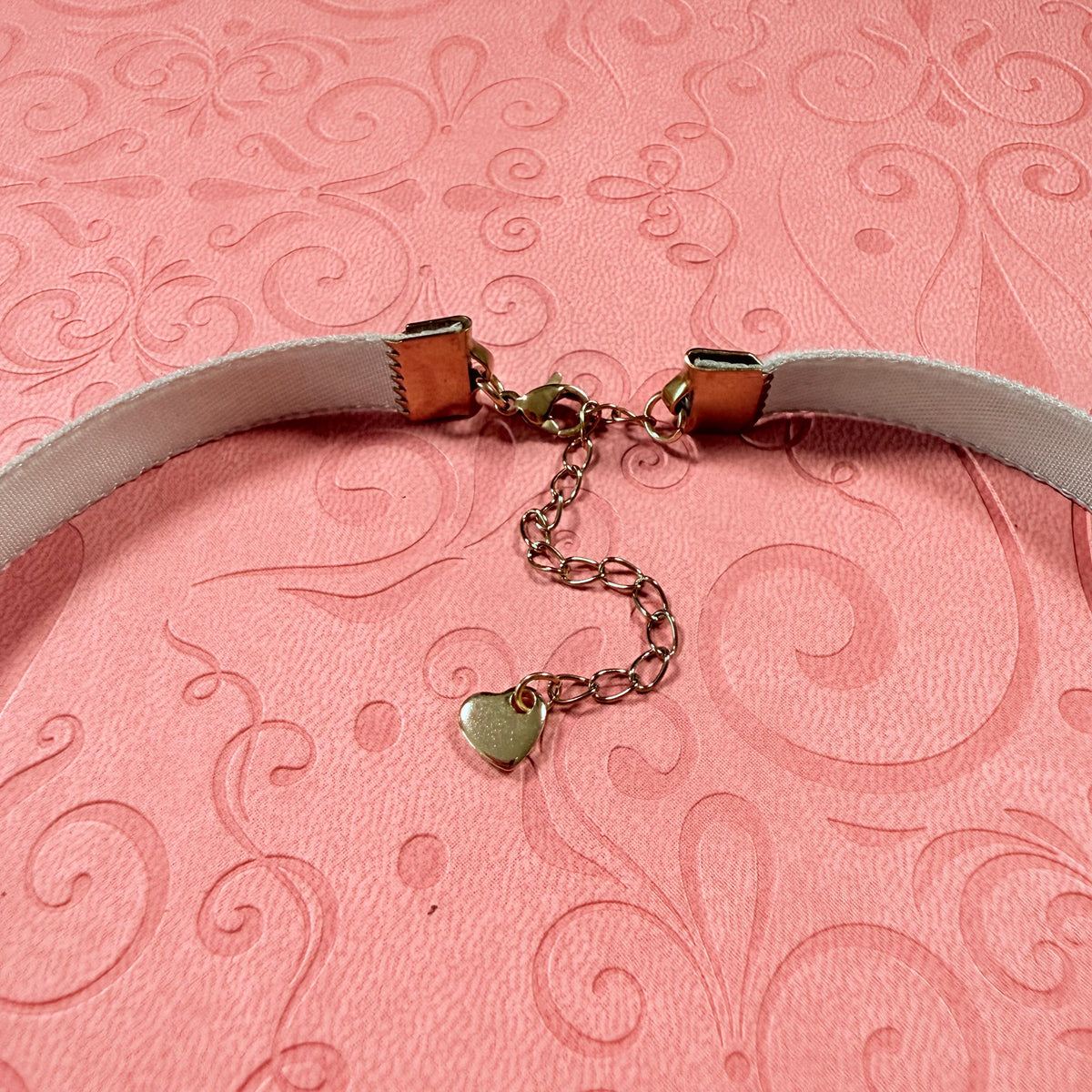 Sage Gray Velvet Choker Necklace