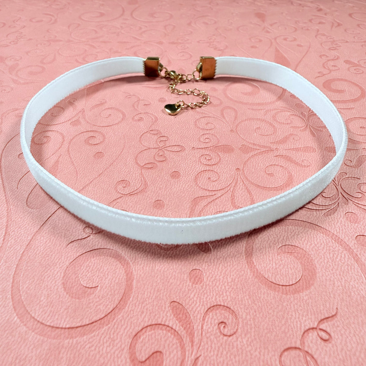 Seafoam Blue Velvet Choker Necklace