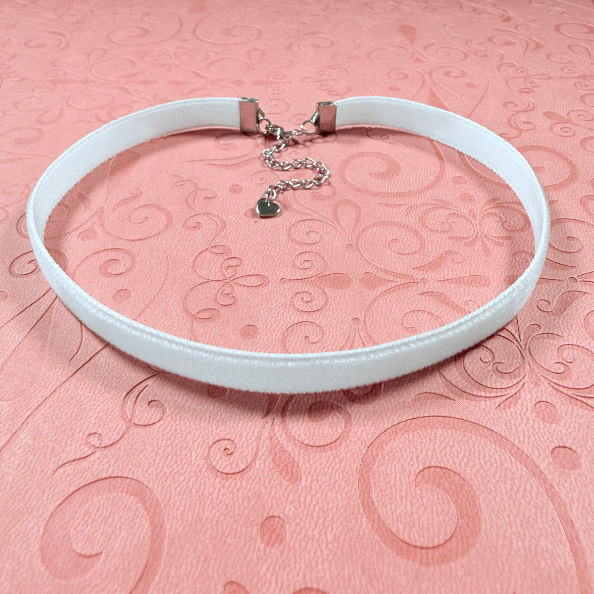Seafoam Blue Velvet Choker Necklace