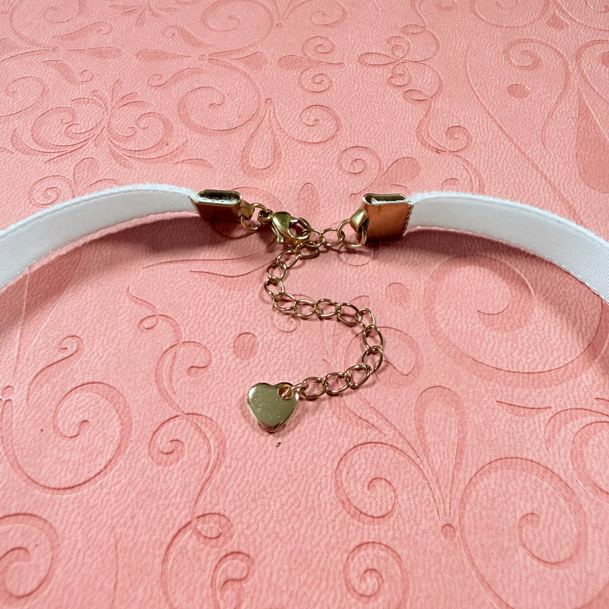 Seafoam Blue Velvet Choker Necklace