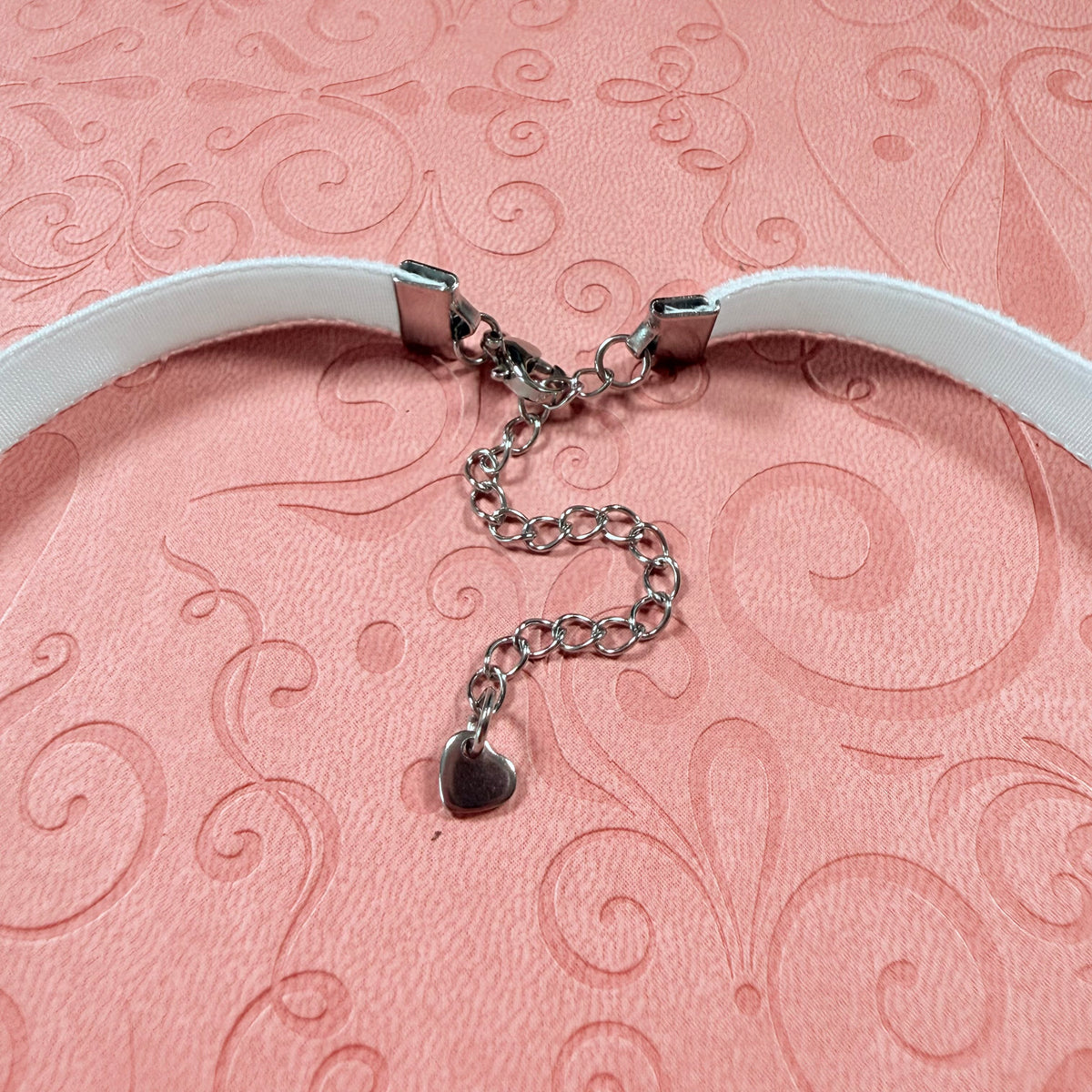 Seafoam Blue Velvet Choker Necklace