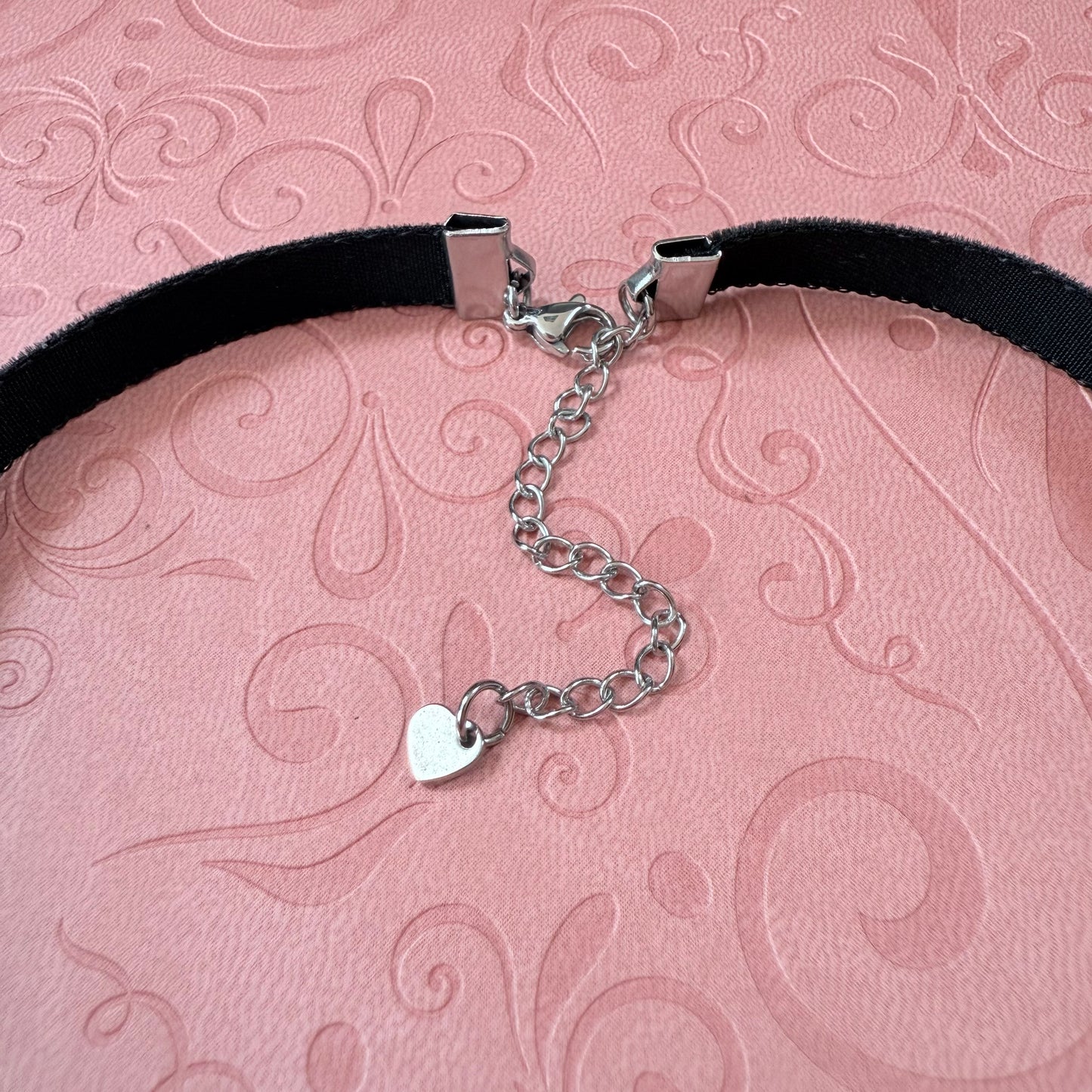 Cross Velvet Choker Necklace