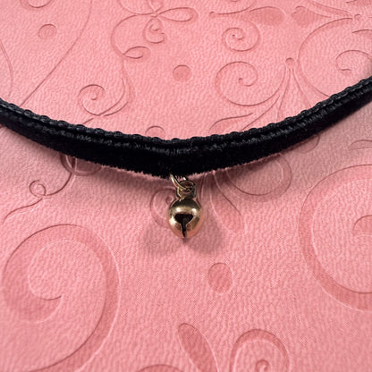 Small Bell Velvet Choker Necklace