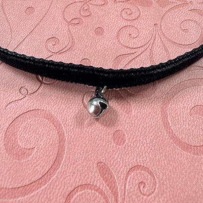 Small Bell Velvet Choker Necklace